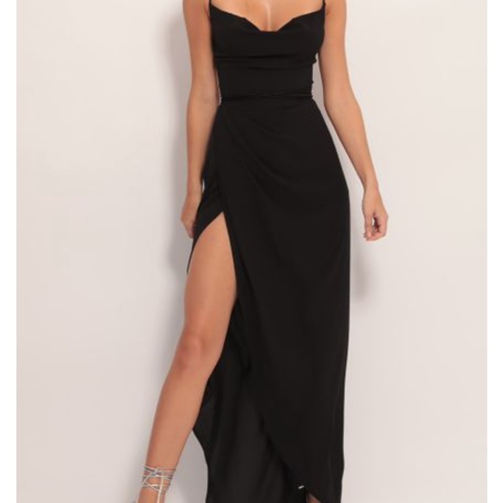 Lucy in the sky black maxi dress